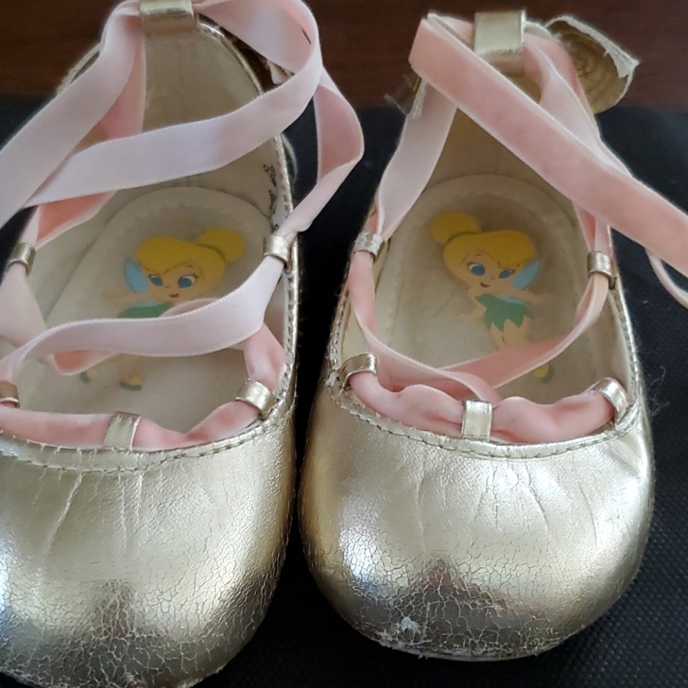 DISNEY TINKERBELL BABY GIRL DRESS SHOES - Picture 1 of 7